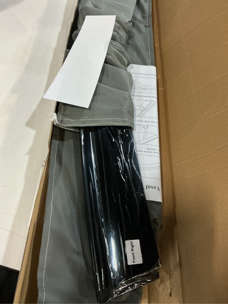 Condition photo showing Good Condition for vesul window visors rain guards compatible with 2025 2026 vw volkswagen tiguan car accessories out-channel window vent deflector shield sun shades stainless steel black trim for tiguan 2025 2026(black)