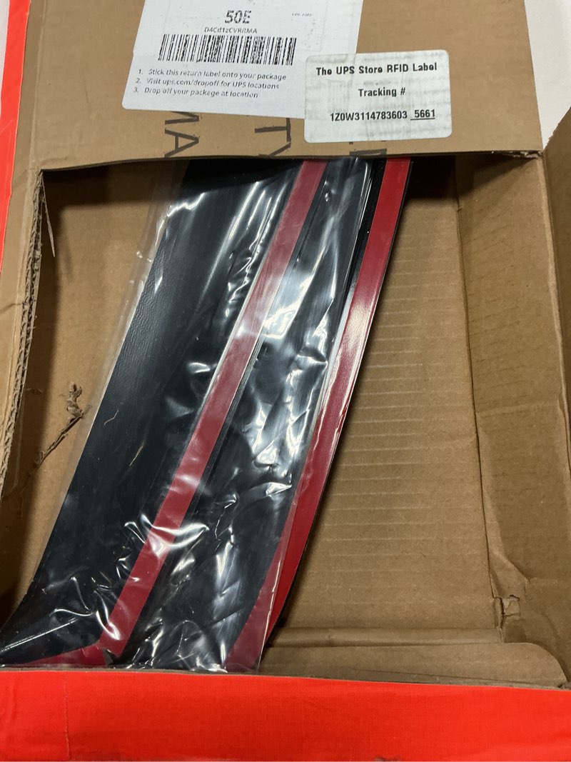 Condition photo showing As Is for Window Visors Rain Guards Shield for 1996-2025 Chevy Express Van, Out-Channel Window Vent Wind Deflectors Visors Shades for 96-25 GMC Savana 1996-2025 Express Van/Gmc Savana