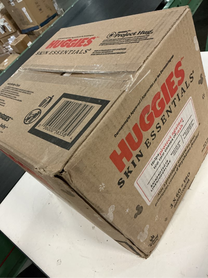 Condition photo showing New/Like New for Huggies Skin Essentials Disposable Diapers - NB - 180ct