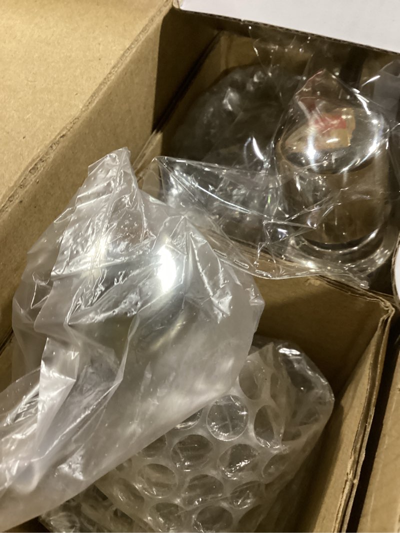 Condition photo showing New/Like New for gladpure soap dispenser - 2 pack, 18 oz antique design thick glass hand soap dispensers; with 304 rust proof stainless steel pump, 6pcs clear stickers, for kitchen, bathroom - silver