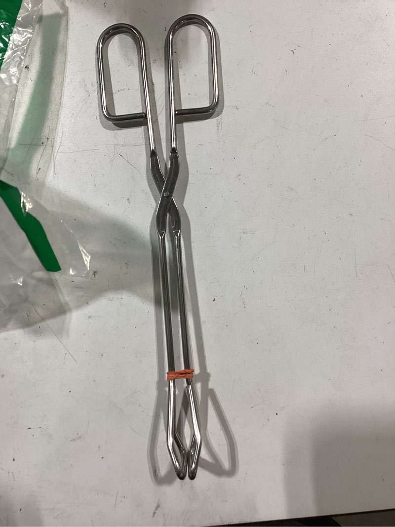 Condition photo showing Good Condition for hiash 9-inch and 11-inch heavy duty stainless steel kitchen tongs - comfortable ergonomic grip, scissor design, heat resistant for bbq and cooking 9 inch and 11 inch (set of 2)