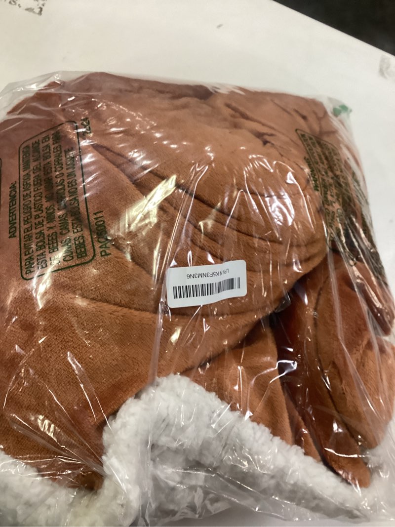 Condition photo showing Good Condition for electric heated blanket full size 72"x84" - microplush & sherpa fabric dual-sided, 6 heat settings & 1-10 hours auto off, soft & cozy warming throw for home, office, or bed, machine washable, caramel c-caramel 72x84inches-full