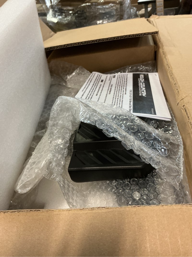 Condition photo showing Good Condition for rough country retractable bed step for ford f-150 (2015-2020) & raptor (2017-2020) - manual pull tailgate step, non-slip truck step