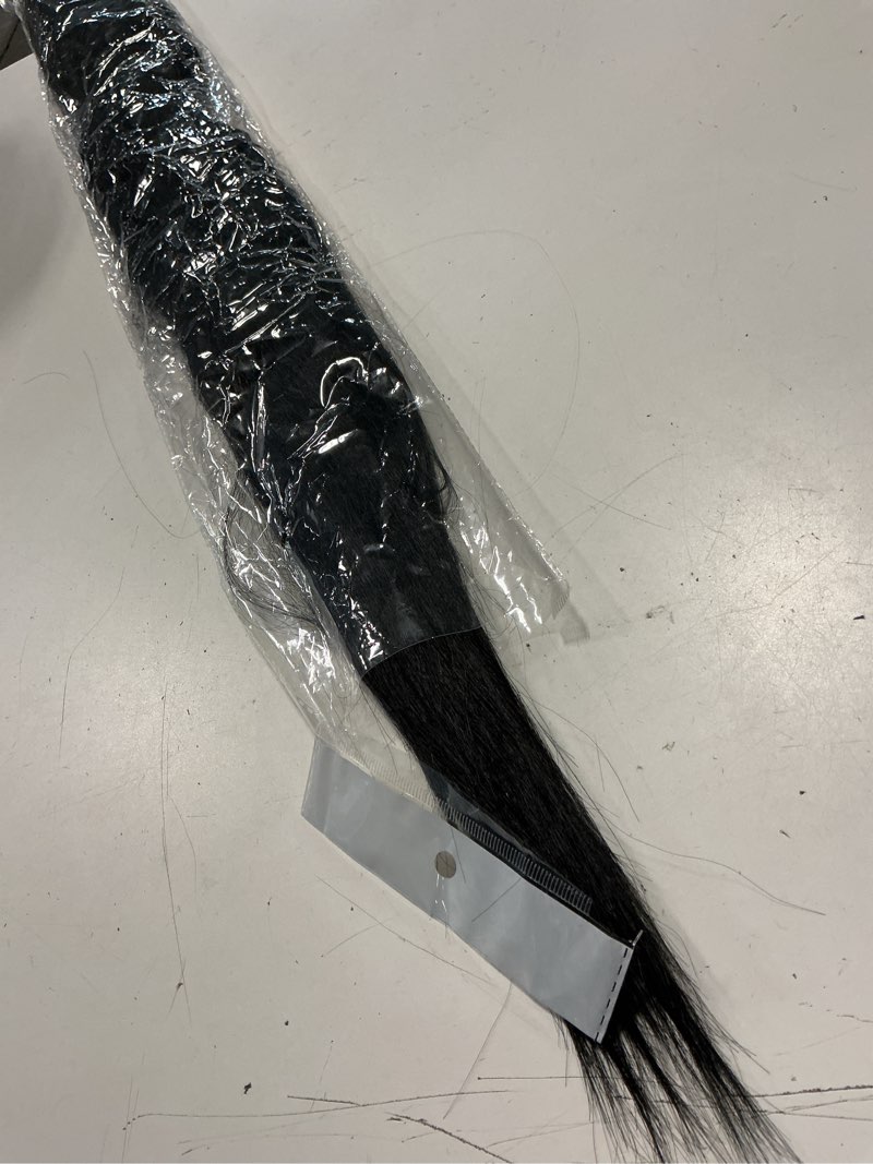 Condition photo showing As Is for imissu hair extension pony tail flexible hair ponytails hairpieces (black)