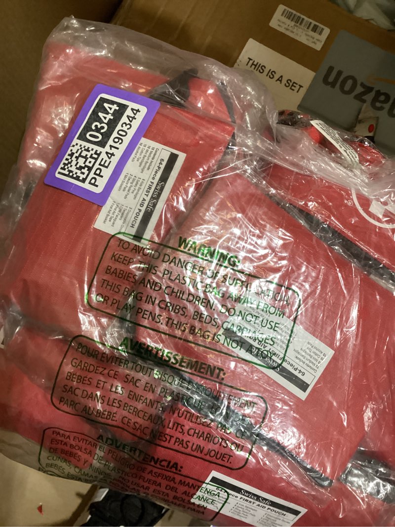 Condition photo showing As Is for first aid bag empty,mini first aid pouch empty,mini first aid kit bulk,zipper pouches for emergency,travel and outdoor (red 12 pack, 4.3 * 6.3 inch) red 12 pack 4.3*6.3 inch