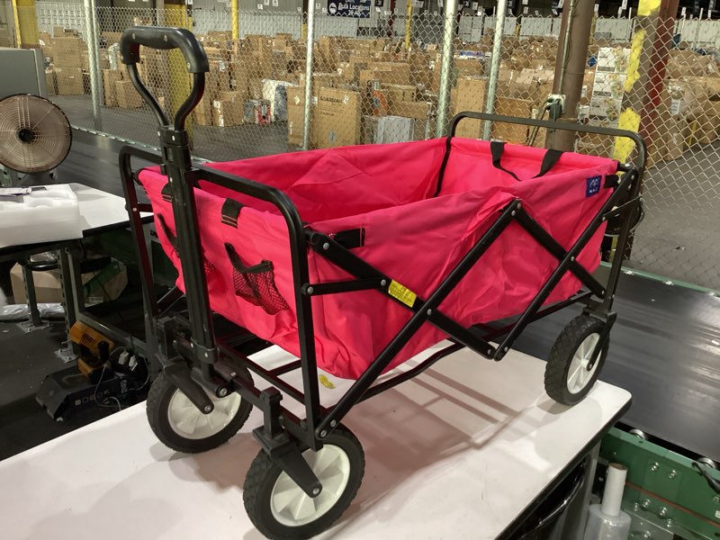 Condition photo showing Good Condition for mac sports collapsible folding outdoor utility wagon, pink