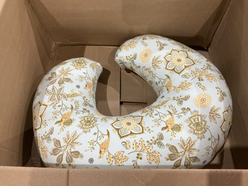 Condition photo showing Good Condition for nursing pillow & breastfeeding pillow – ergonomic c-shape for breastfeeding & bottle feeding, standard size breathable with washable cover, hypoallergenic,tummy time & sitting support (0-12months) garden