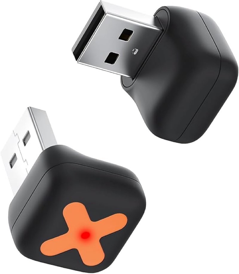 2-in-1 Mini Wireless CarPlay Adapter for Carplay and Andriod Auto,Convert Wired to Wireless, No Late