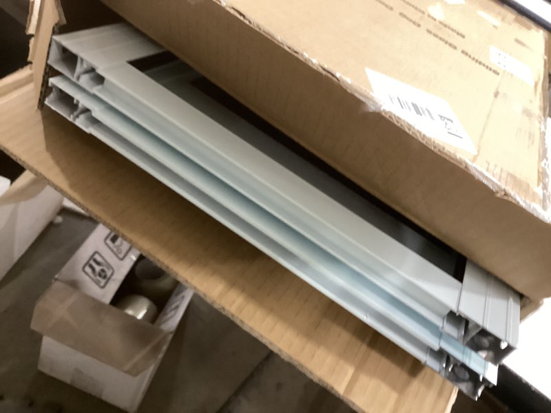 Condition photo showing Good Condition for Dog Door for Sliding Glass Door, Adjustable Height 75 3/5" to 80", Aluminum Frame Sliding Door Dog Door Insert, Suitable for Large Dogs Up to 75 lbs(Large,White)