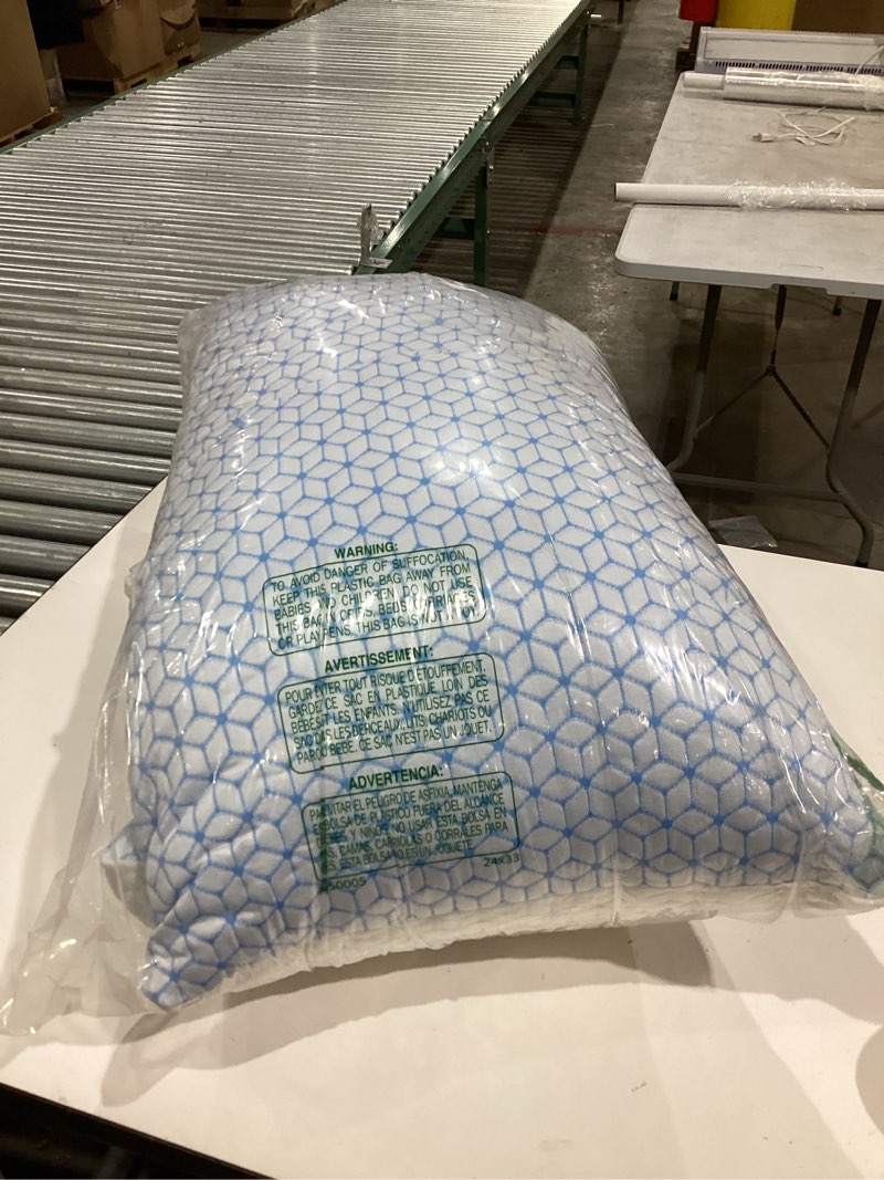 Condition photo showing New/Like New for Shredded Memory Foam Pillows King Size Set of 2, Cooling Pillow Firm and Soft Adjustable for Side Back Stomach Sleepers King (2 Pack)
