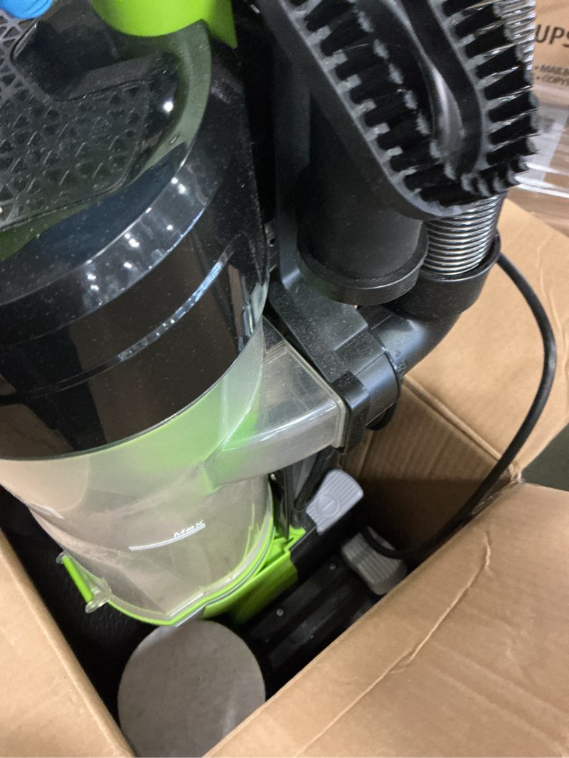 Condition photo showing As Is for Eureka Airspeed Ultra-Lightweight Compact Bagless Upright Vacuum Cleaner, NEU10AE4, Green Green AirSpeed NEU10AE4