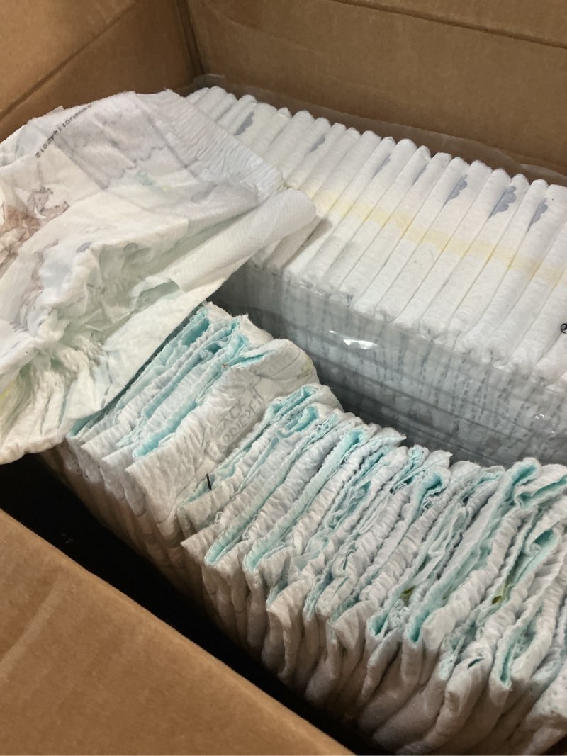 Condition photo showing As Is for pampers diapers - baby dry - size 3, 104 count, absorbent disposable infant diaper (packaging may vary) size 3 104