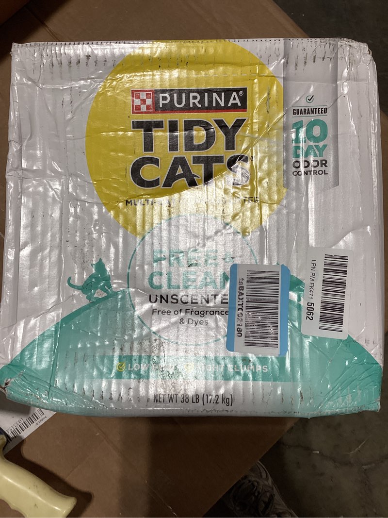 purina tidy cats free and clean unscented cat litter - 38 lb. box