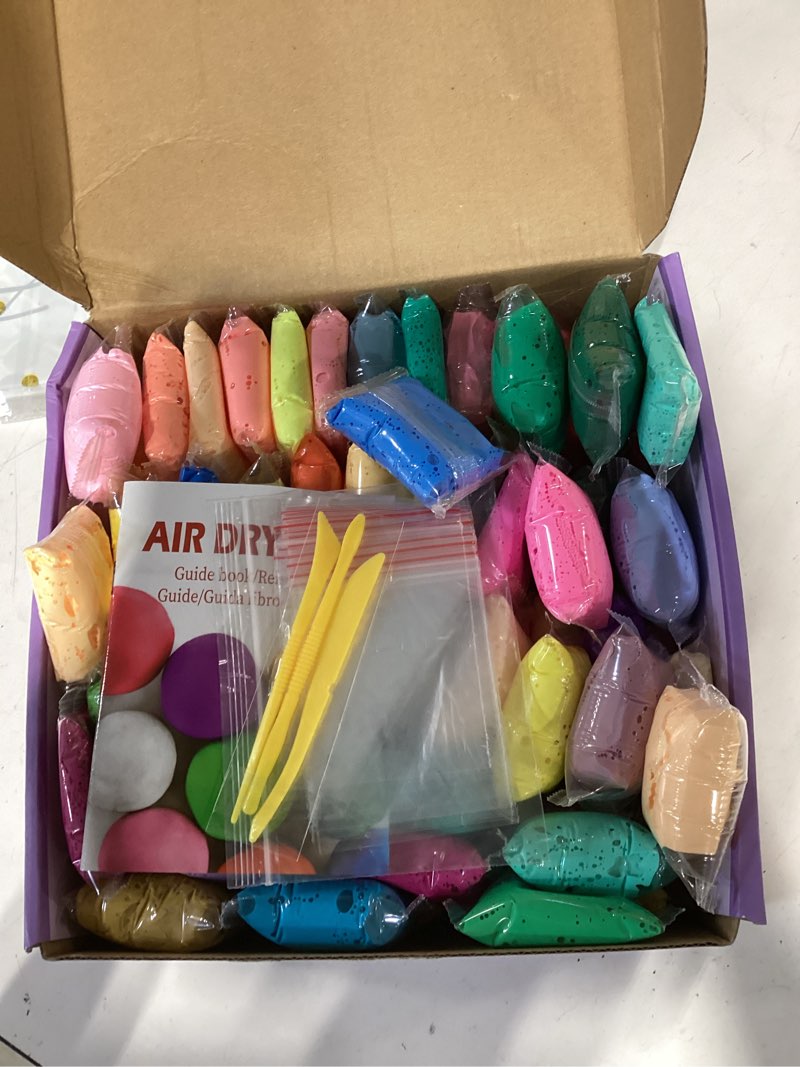 Condition photo showing Good Condition for air dry clay 88 colors, modeling clay for kids, diy molding magic clay, gift for kids