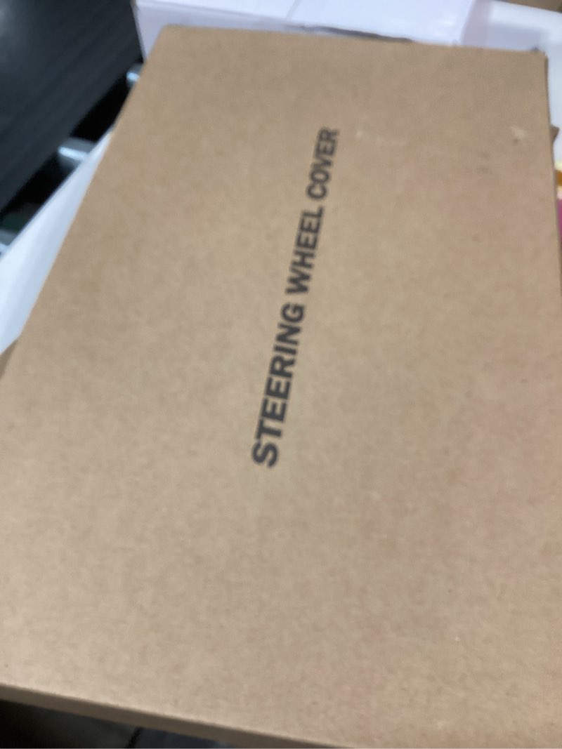 Condition photo showing New/Like New for Aimato Carbon Fiber Steering Wheel Cover 2 Piece Non-Slip Clip on Steering Wheel Cover,Ultra-Thin Breathable,Universal Fit 14.5"-15" Wheel,Matte Red Matte Red Medium(Standard) Size[14.5"-15"]