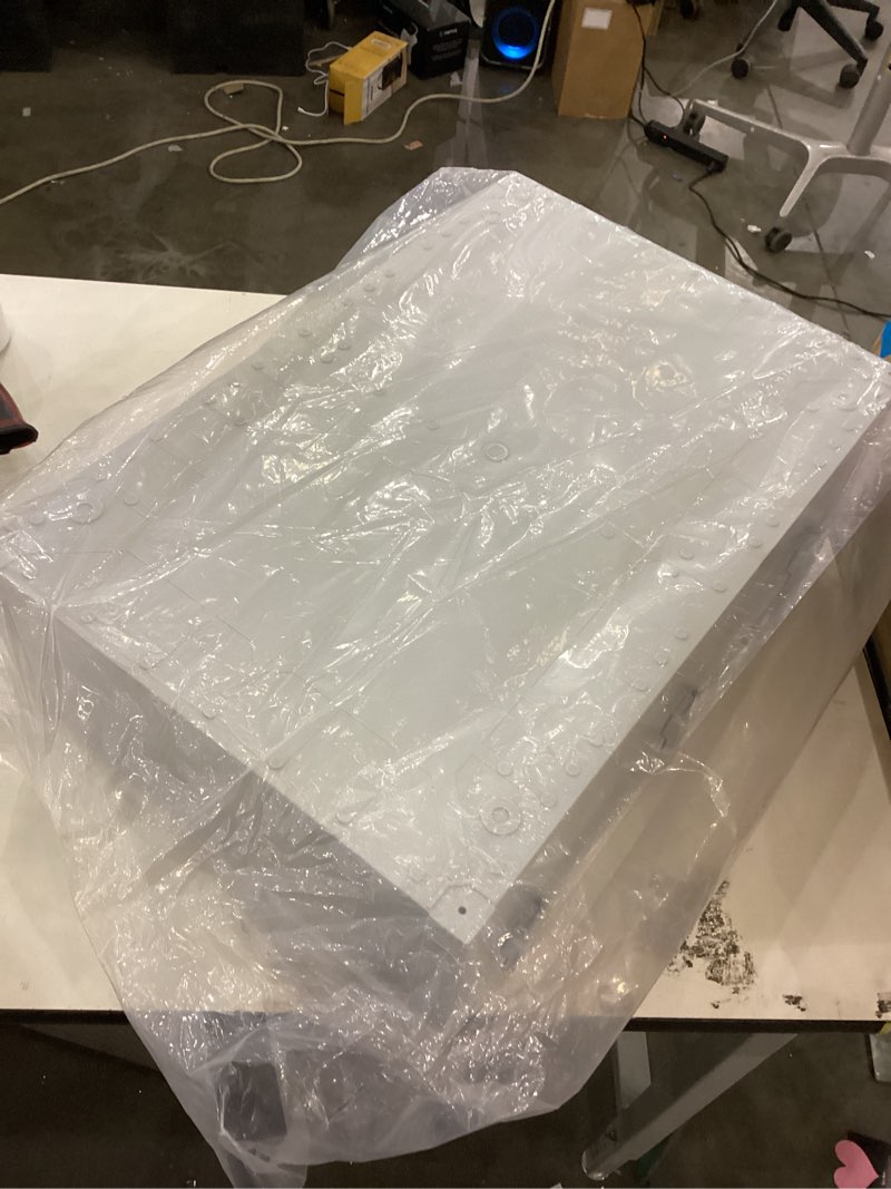 Condition photo showing New/Like New for Large Electrical Junction Boxes Hinged Outdoor ABS Plastic Buckle Deep Wall Mount,Dustproof Waterproof IP67 Universal Durable Electrical Big Enclosure with Lock (23.62"x15.75"x8.66") 23.62x15.75x8.66inch(600x400x220mm) PVC