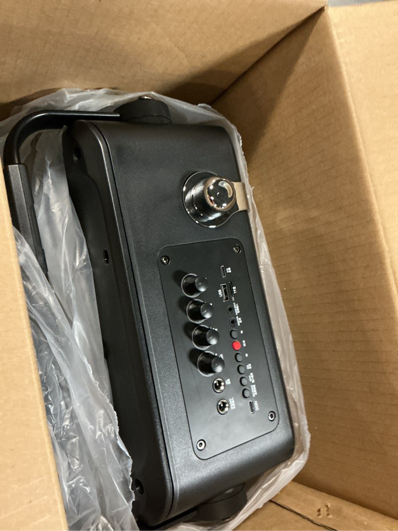 Condition photo showing Good Condition for shidu 135w power voice amplifier with 2 wireless bluetooth microphones, professional microphone with speaker portable pa system & karaoke machine for adults support usb/tf card/aux/guitar k6