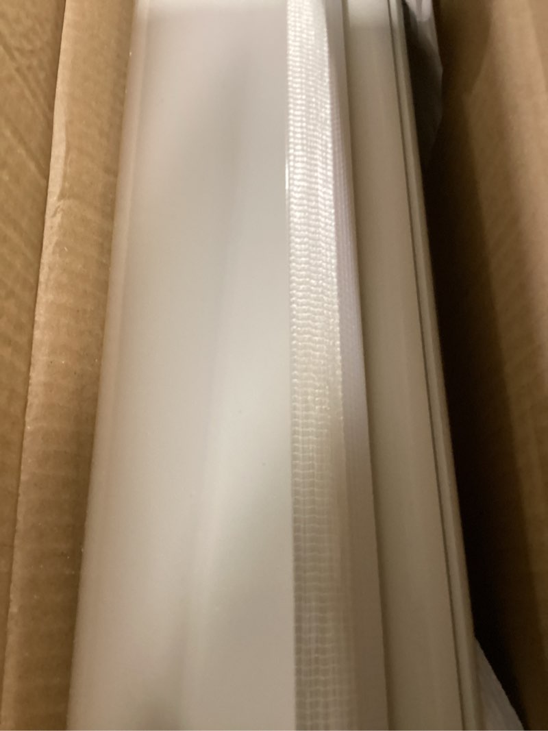 Condition photo showing As Is for changshade custom cordless cellular shades, light filtering honeycomb shades for windows, pull down pleated blinds, easy to install for indoor windows and french doors, white light flitering white custom size