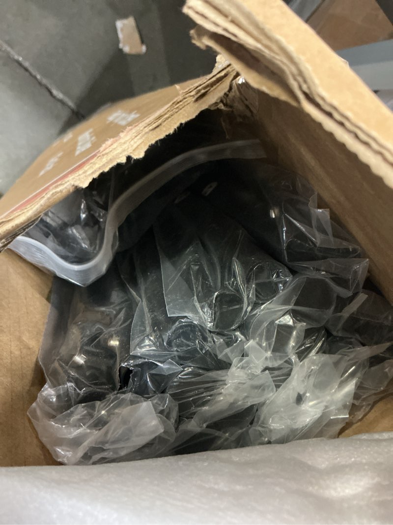 Condition photo showing New/Like New for MAYOLIAH 8-Panel Black Room Divider 6ft Tall Folding Privacy Screen Portable Office Partition 160" W X 72" H Black 8 Panel