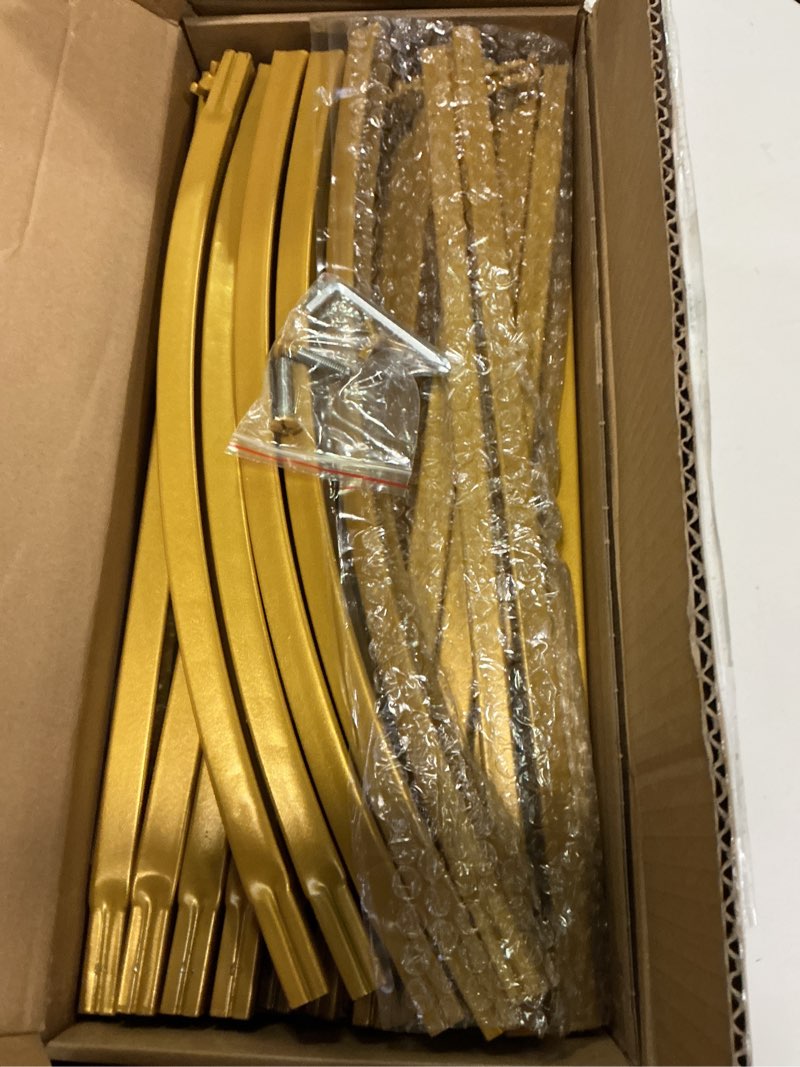 Condition photo showing Good Condition for Wokceer Wedding Arch Backdrop Stand 7.2FT, 6.6FT, 6FT Set of 3 Gold Metal Arch Backdrop Stand for Wedding Ceremony Baby Shower Birthday Party Decor 7.2FT, 6.6FT, 6FT Gold