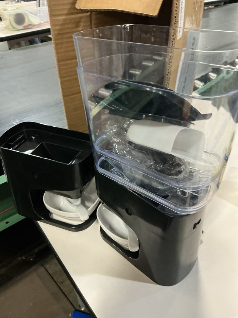 Condition photo showing Good Condition for (2 Pack ) Cereal Dispenser Countertop Wath Bowls and Spoons Cereal Containers Storage for Pantry Snack Organizer Dry Food Storage Container with Lid for Kitchen Organization Oatmeal Nut Granol?Black 1 pack ? 3.5Qt & Black 