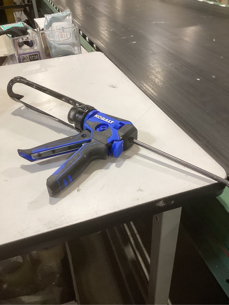 kobalt dual thrust 10 -oz anti-drip smooth rod caulk gun