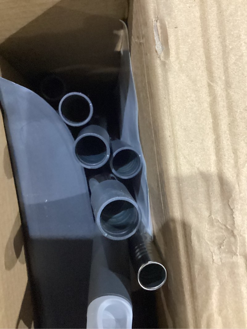 Condition photo showing As Is for Broom with Dustpan Combo Set, Broom and Dustpan Set with 51.6" Long Handle & Two Broom Heads, Brooms with Dust Pan Teeth for Pet Hair, Indoor&Outdoor Sweeping, Home, Kitchen, Office