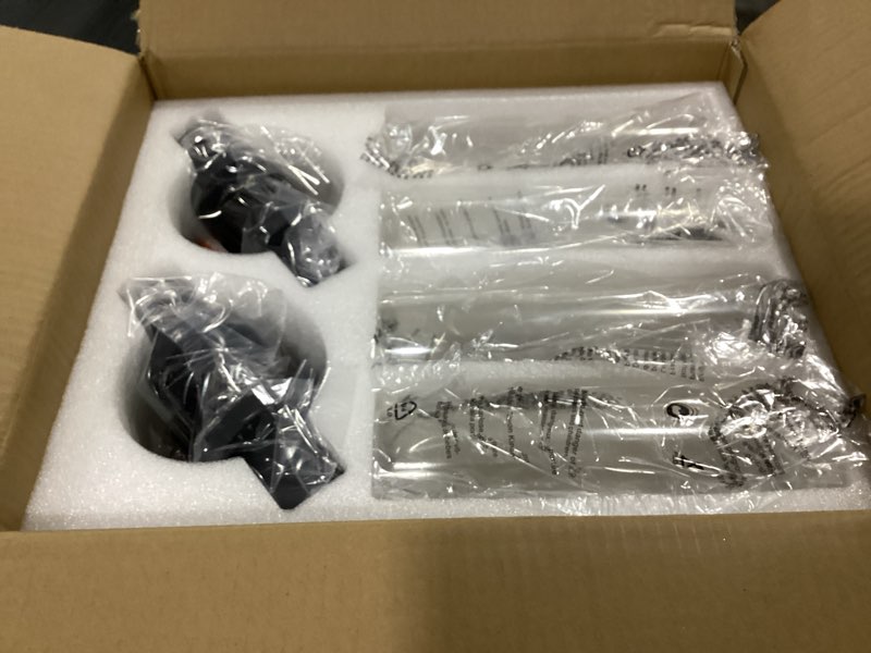 Condition photo showing New/Like New for wall sconces set of two,matte black bathroom sconces wall lighting with clear glass, modern sconces wall decor set of 2 wall light fixtures for bathroom mirror living room hallway bedroom wall lamp matte black clear