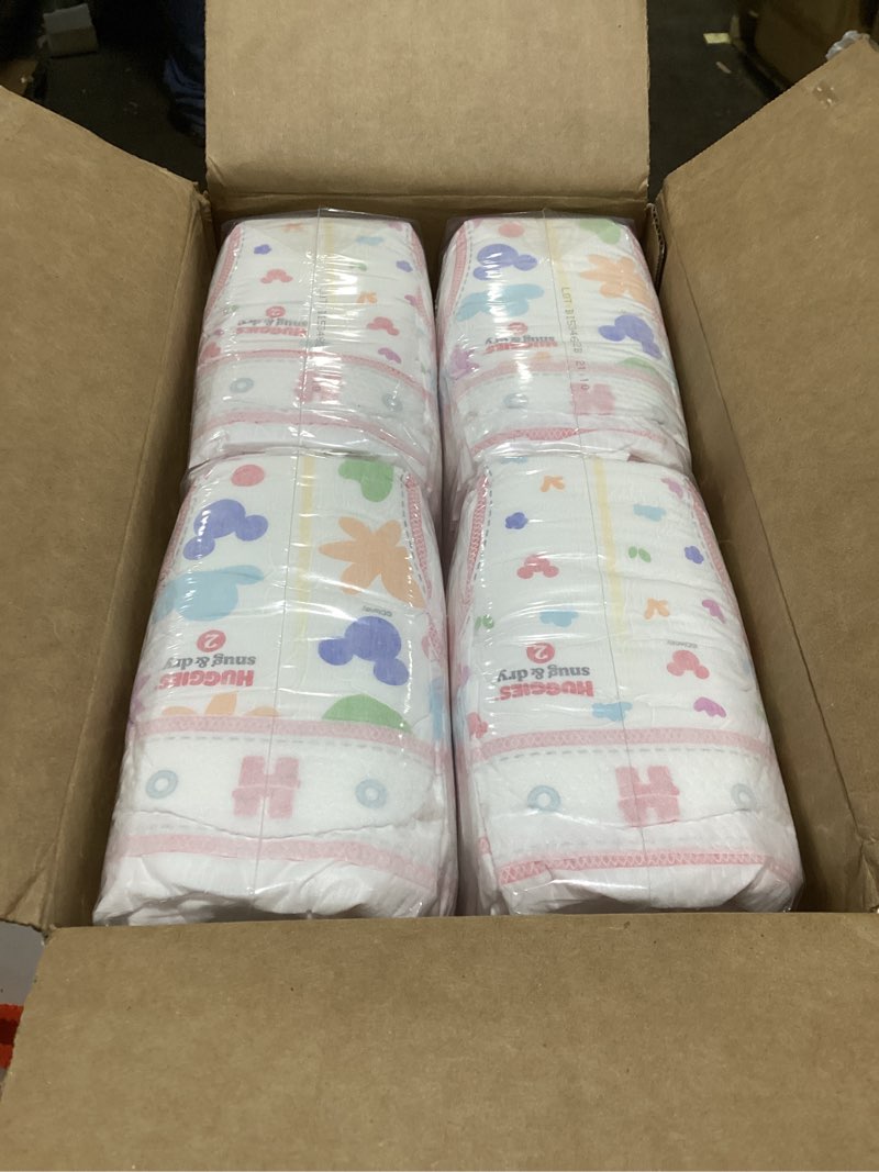 Condition photo showing New/Like New for Huggies Snug & Dry Disposable Diapers - Super Pack - Size 2 - 116ct