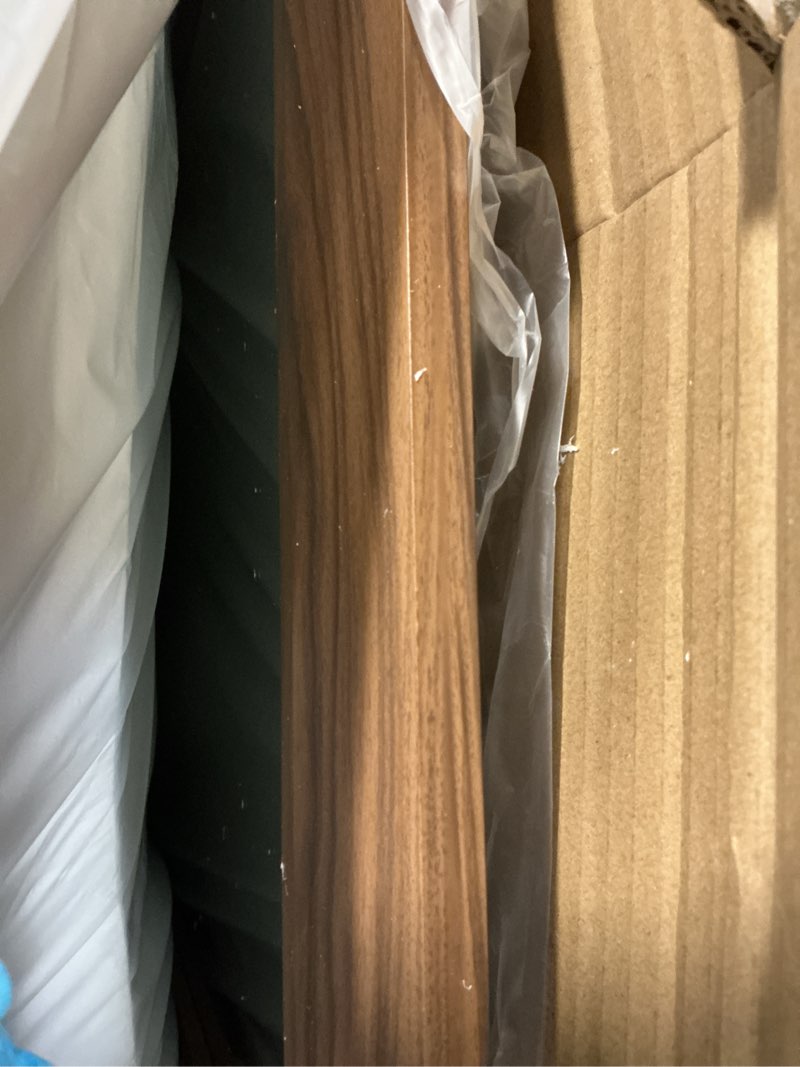 Condition photo showing New/Like New for Amorho Bathroom Mirror, 24x30 Inch Wall Mirror, Walnut Wood Grain Metal Framed, Anti-Rust, Hang Horizontally/Vertically, Suitable for Bedroom, Farmhouse, Bathroom, Decorative Walnut 30"L x 24"W