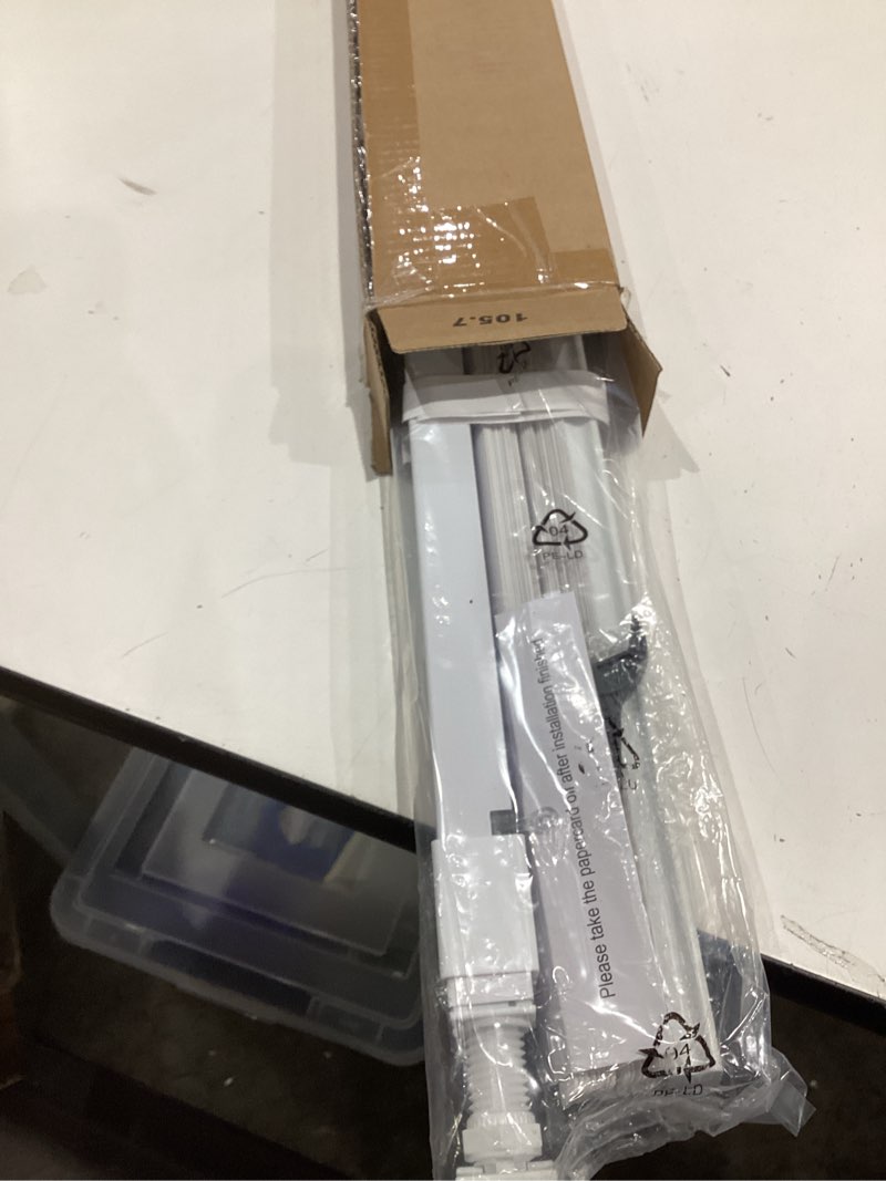 Condition photo showing New/Like New for lazblinds no tools no drill 1" vinyl mini blinds, cordless blinds for windows, light filtering horizontal window blinds & shades, 42" w x 48" h, white cordless-white 42" w x 48" h