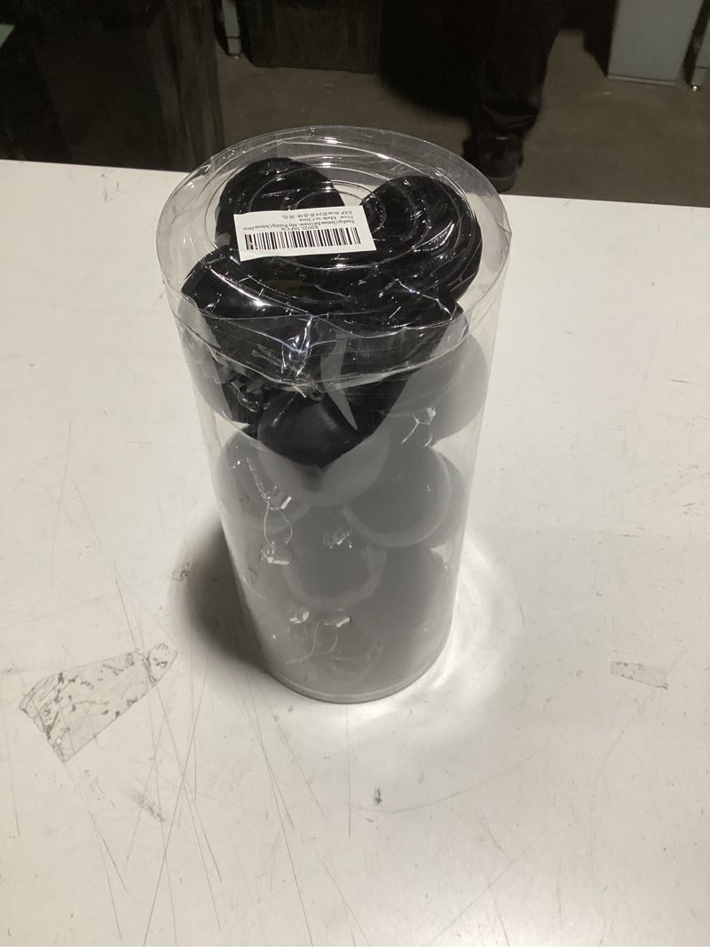 Condition photo showing New/Like New for XmasExp 24ct Christmas Ball Ornaments Shatterproof Xmas Tree Hanging Balls Decorations Perfect for Halloween Decorations Holiday Wedding Christmas Decor(1.57", Black) Black 1.57"
