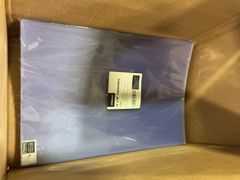 Condition photo showing Good Condition for HYARUAT 12x18 Toploader - Clear Semi-Rigid PVC Sheet Protectors, Hard Plastic Sleeves for Lithograph