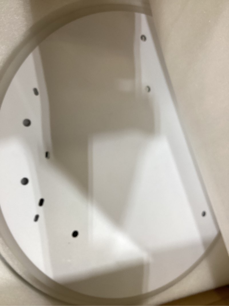 Condition photo showing Good Condition for o'neeldy modern led ceiling light white flush mount ceiling lights fixtures dimmable 47" dining room light fixture with remote 6 rings kitchen lighting fixtures ceiling lamp for bedroom,living room white ceiling light, 6-light