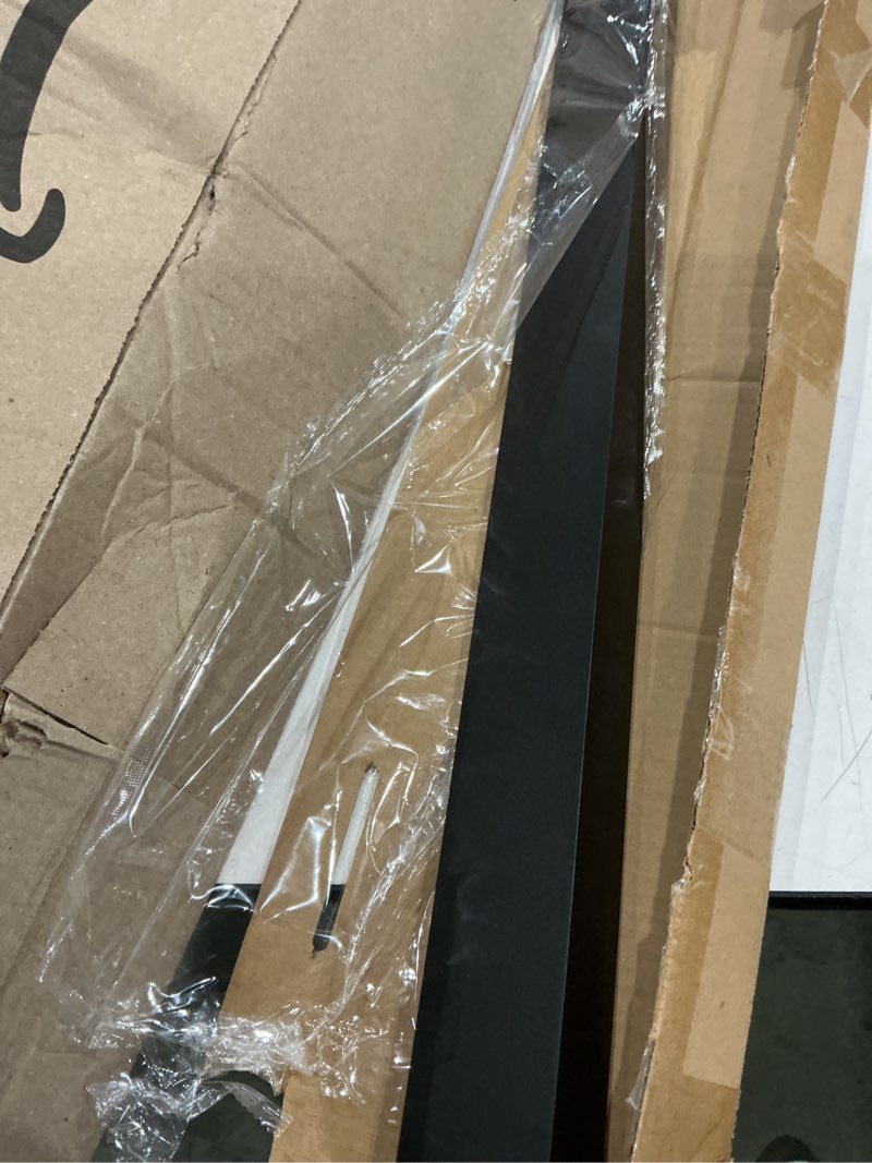 Condition photo showing Good Condition for slide-in range rear filler kit black, universal triangular fill strip, top trim kit between stove and wall for whirlpool & most brand, aluminum gap cover, 30" long black finish
