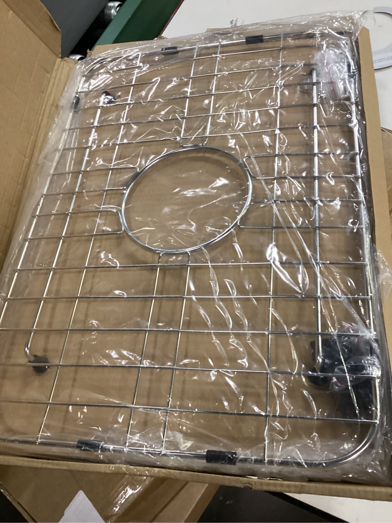 Condition photo showing Good Condition for Sink Grid 18" X 12-1/2", Centered Drain with Corner Radius 1-1/2" Stainless Steel Material for Sink (18 X 12" Centered Drain)