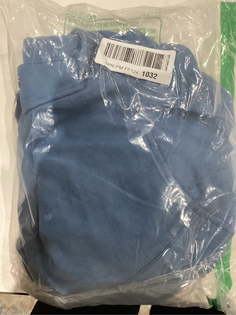 Condition photo showing Good Condition for Alex Vando Mens Suede Shirt Jackets Long Sleeve Two Pockets Snap Casual Button Down Shirts Blue X-Large