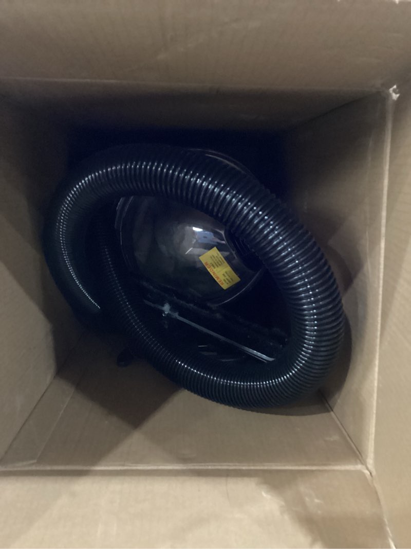 Condition photo showing As Is for USED NOT TESTED Hoover Commercial Shoulder Vac Pro Backpack Bagged Vacuum Cleaner, with HEPA Media Filter, Lightweight with Extra Long Cord, Chiropractic Design, for Carpet and Hard Floors, C2401, Black