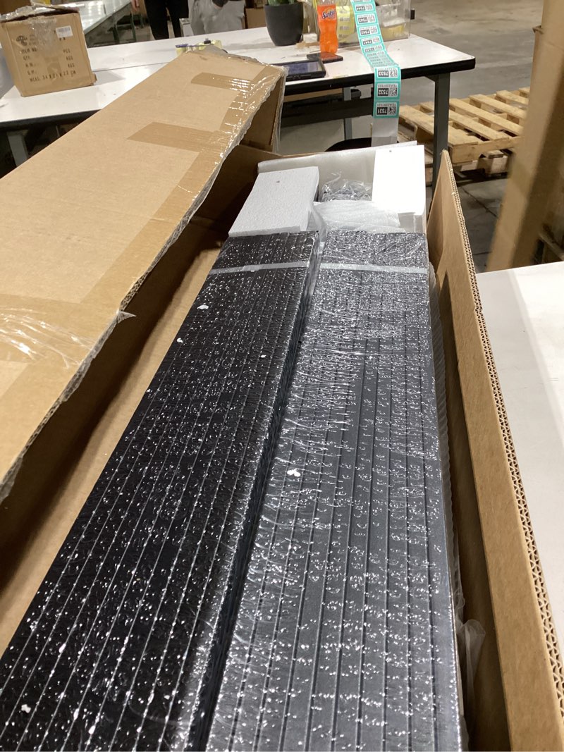 Condition photo showing Good Condition for Full Size Floating Metal Bed Frame with Smart LED Lights & Charging Station, Metal Platform Bed Base No Box Spring Needed, Easy Assembly, Noise Free Full With Charging Station