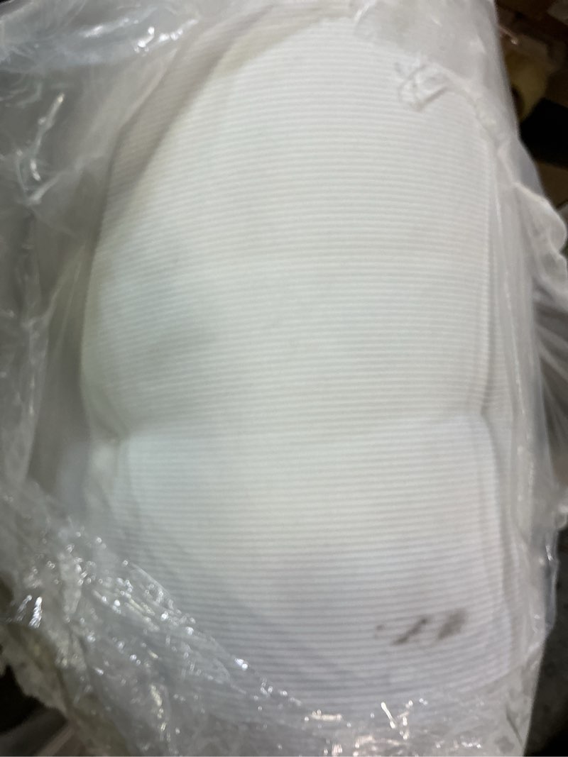 Condition photo showing As Is for Headboard Pillow King Bed Wedge Pillow for Dorm, Daybed, Back Support, Sitting Up, Reading, Relaxing, Beige Cream Beige Cream 70x8x20in