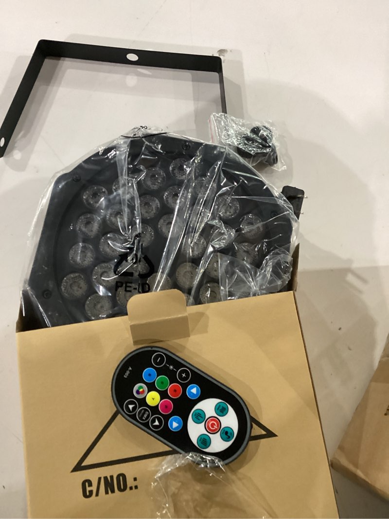 Condition photo showing New/Like New for u`king stage lights 10 packs 36led rgb led par lights, 7 channel dj party lights with remote control & dmx controller sound activated uplights for events birthday bar dance decoration