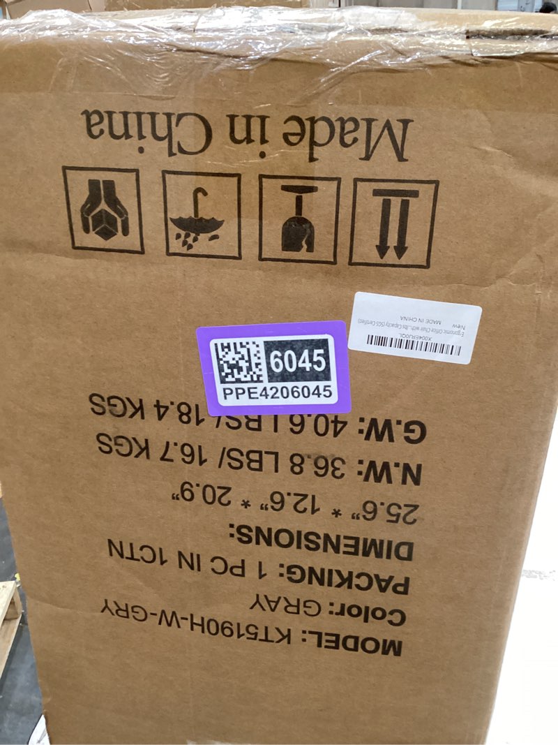 Condition photo showing Good Condition for ergonomic office chair - adjustable lumbar & headrest, 90-160° reclining with footrest, breathable mesh back - home office/gaming computer chair (light grey, 300lbs capacity)