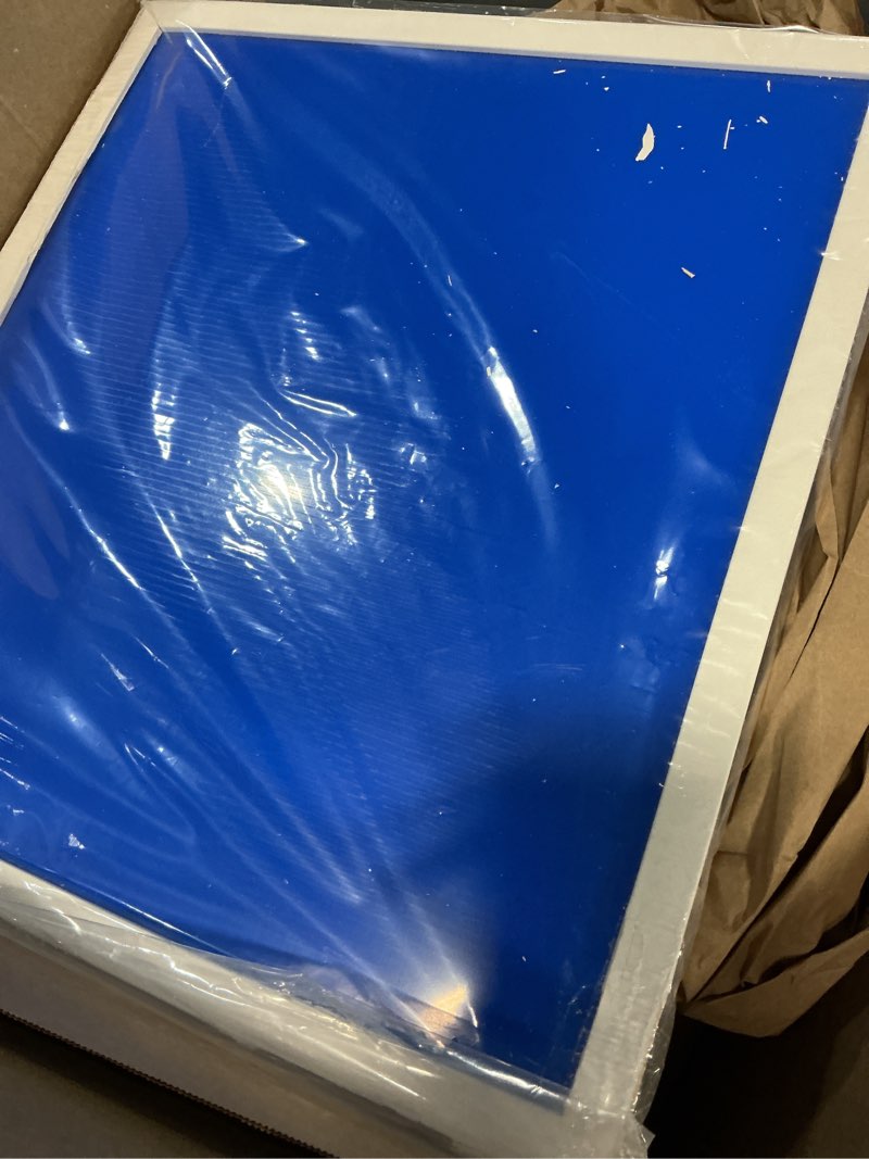 Condition photo showing Good Condition for White Real Wood 16x18 Picture Frame - 0.75 Inches Wide, 0.5 Inches Deep | Mid Century Style with UV Acrylic, Foam Board Backing & Hanging Hardware