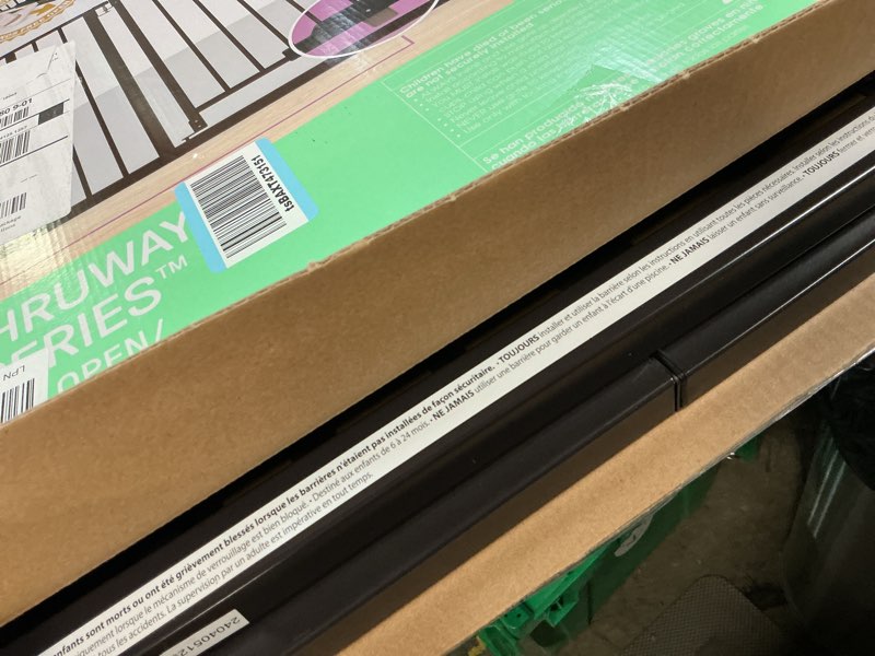 Condition photo showing Good Condition for Ingenuity Easy Open Baby Gate & Dog Gate, Hands-Free Open Patent-Pending Foot Pedal, 27.5"-52" Wide, 28" Tall, Hardware or Pressure Mounted, Install in Doorway, Bottom of Stairs, or Wall - Espresso