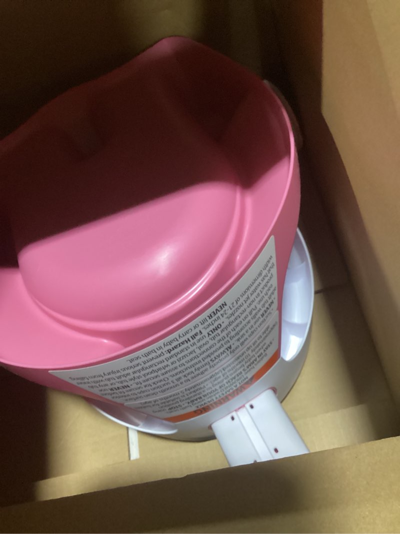 Condition photo showing Good Condition for Ingenuity My Bath Seat for Sit-Up Baby Bathing, Sure & Secure Suction Cups, ASTM Safety Tested & Approved, Backrest for Assisted Sitting, Easy Setup & Storage, Pink