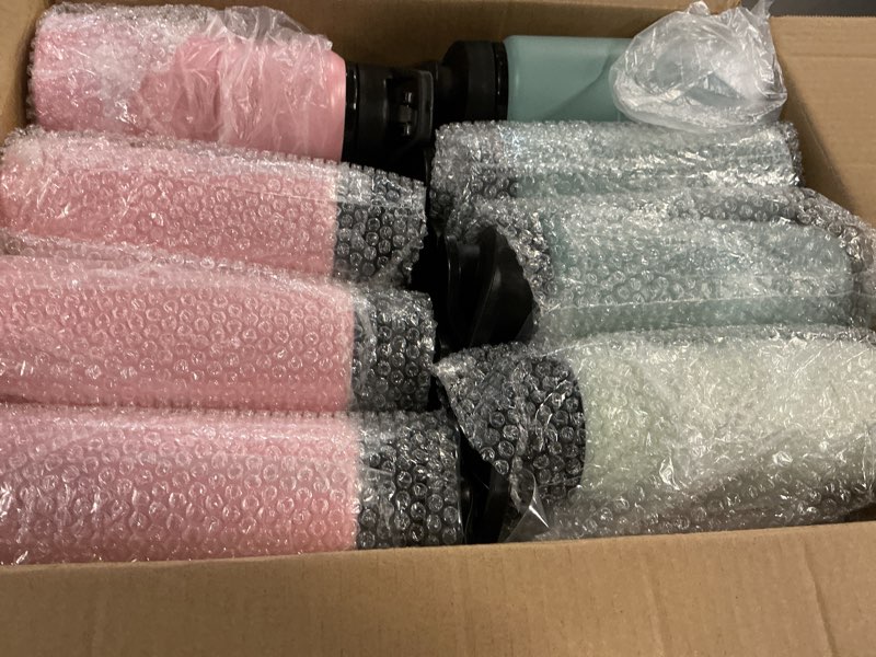 Condition photo showing New/Like New for foaincore 24 pack aluminum water bottles bulk,17 oz reusable metal lightweight water bottle with leakproof flip lid & carry handle,bulk sports bottles for gym,cycling,hiking,travel bright multi-color