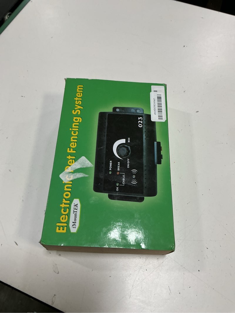 Condition photo showing Good Condition for in-ground electric dog fence system for 2 dogs - covers up to 6/5-acre, electric circular fence for dogs, pet tone shock boundary containment waterproof collar receiver for small medium large dogs
