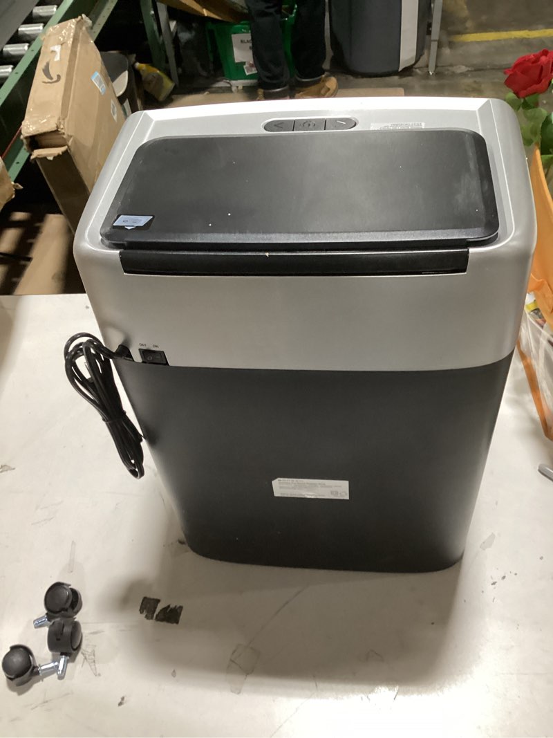 Condition photo showing Good Condition for BONSEN 150-Sheet Autofeed Paper Shredder for Office, 60 Mins Heavy Duty Micro-Cut Shredders for Home Office Use, P-4 High Security Commercial Document Shredder with 6 Gal Large Capacity Bin (S3114) 150-Sheet Auto Feed