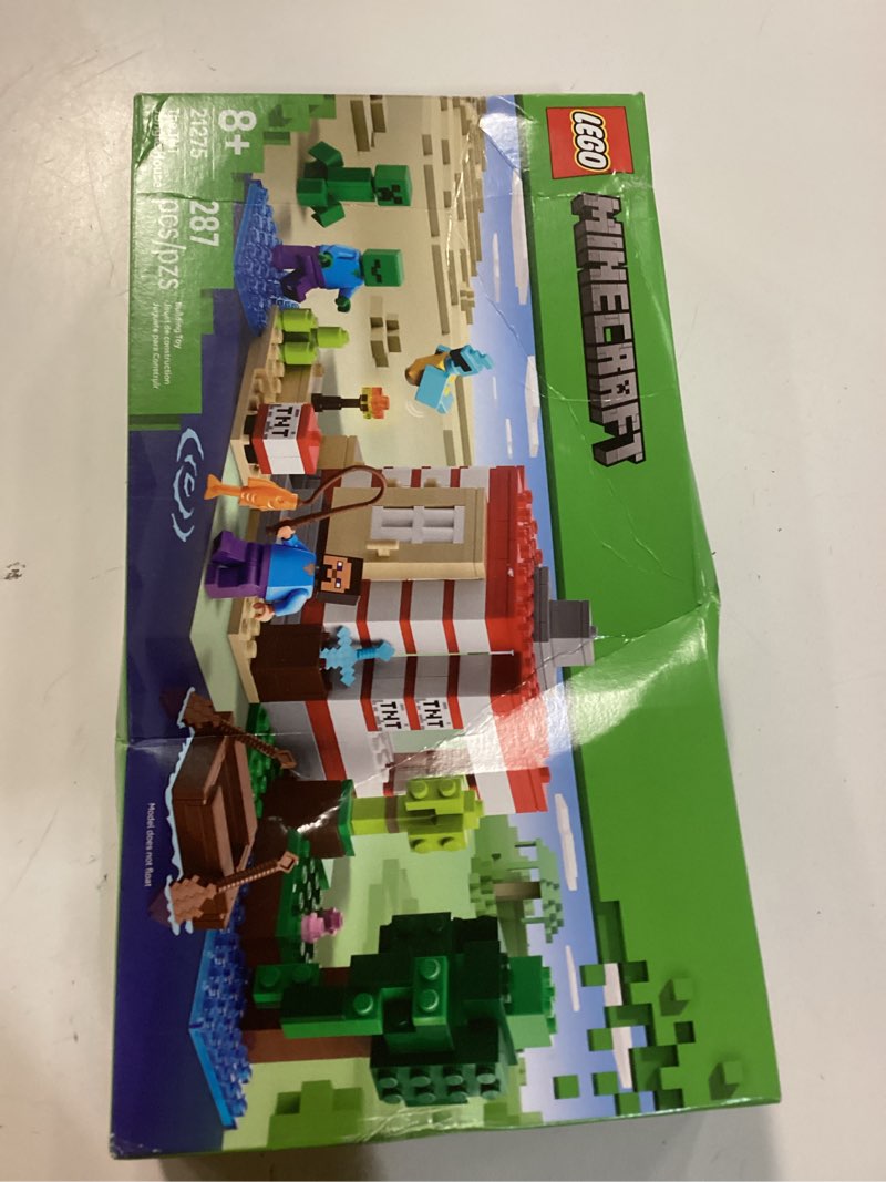 Condition photo showing New/Like New for lego minecraft the tnt jungle house kids toy for pretend play - collectible minecraft toy - building set for boys and girls 8+ - gift idea for birthdays and video game fans - 21275