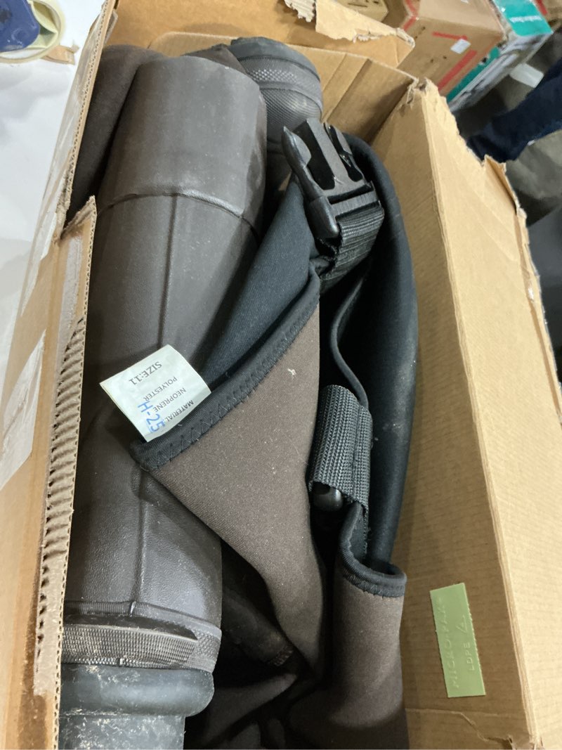 Condition photo showing As Is for TIDEWE Neoprene Waders, Cleated Bootfoot Men Chest Waders, Waterproof Fishing & Hunting Neoprene Chest Waders 11 Brown